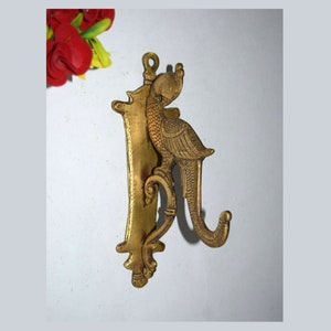 Brass Parrot Wall Hook | Echo Bird Wall Towel Hanger | Peacock Shape Bathroom Wall Decor