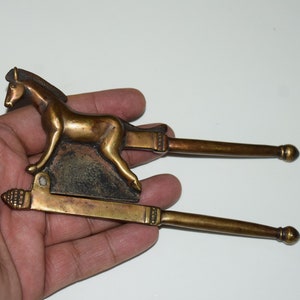 Brass Running Horse Sarota | Unicorn Vintage Betel Nut Cracker | Party Homeware Kitchen Accessories