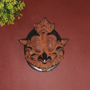 Mythical Commercial Door Knocker Decor | Brass Yali Head Door Bell Home Decor