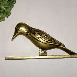 Solid Woodpecker Knocker for Home Door | Brass Sparrow Birds Design Door Bell | Kids Room Door Decor