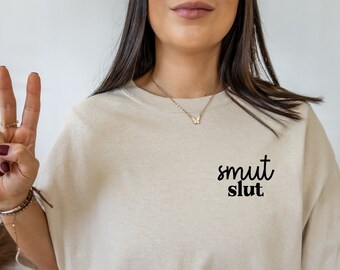 Smut Slut Bookish Booktok Tee Romance Reader Bookish Shirt Book Themed Gifts Bibliophile Booklover Gift Bookish Merch Literature Shirt