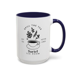 Suriel Tea Room Book Mug ACOTAR Merch Booktok Night Court Bookish Mug Book Themed Gifts Velaris Mug Rhysand Bookish Gifts Literary Mug imagem 9