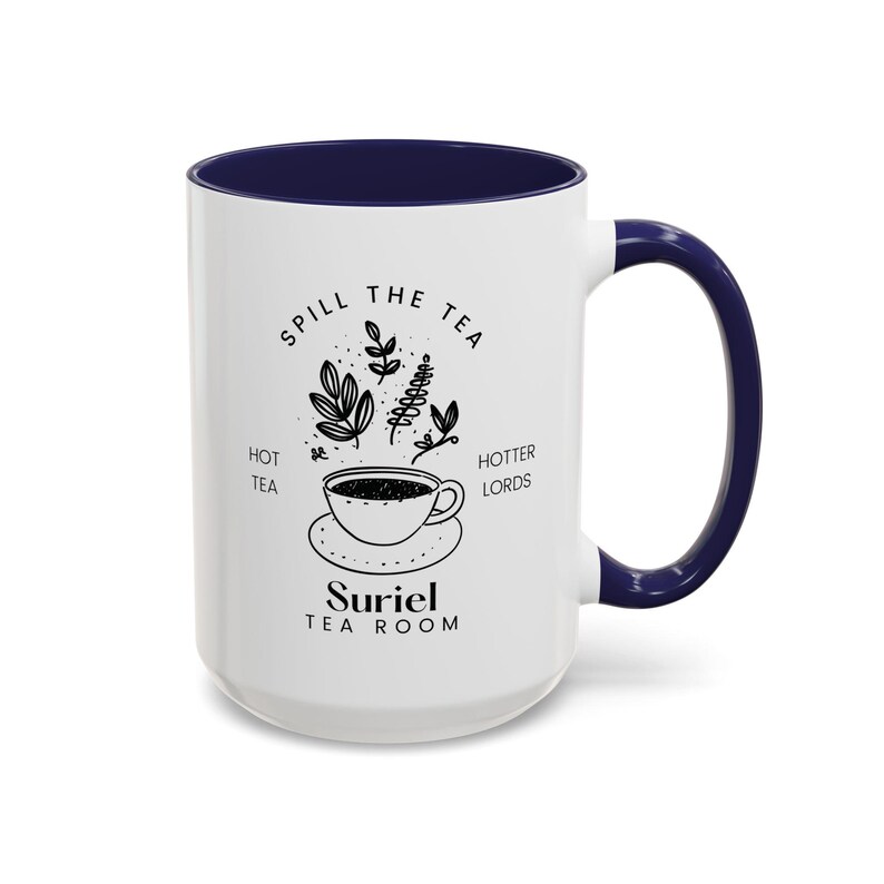 Suriel Tea Room Book Mug ACOTAR Merch Booktok Night Court Bookish Mug Book Themed Gifts Velaris Mug Rhysand Bookish Gifts Literary Mug imagem 9