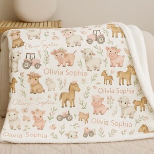 Personalized Blanket for Kid & Adults, Flannel Throw Blanket, Custom Blanket with Baby Name, Newborn Baby Girl/Boy Blanket, Baby Shower Gift
