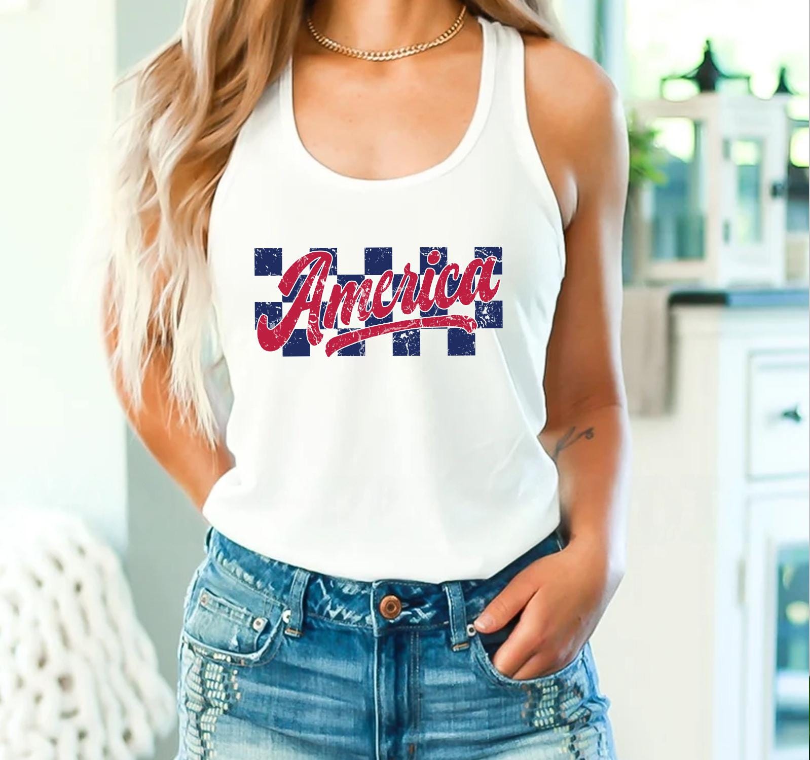 トップス MMAx3ITSUKA Checker Racing Sleeve-less Tank Tops – The Checkered Flag