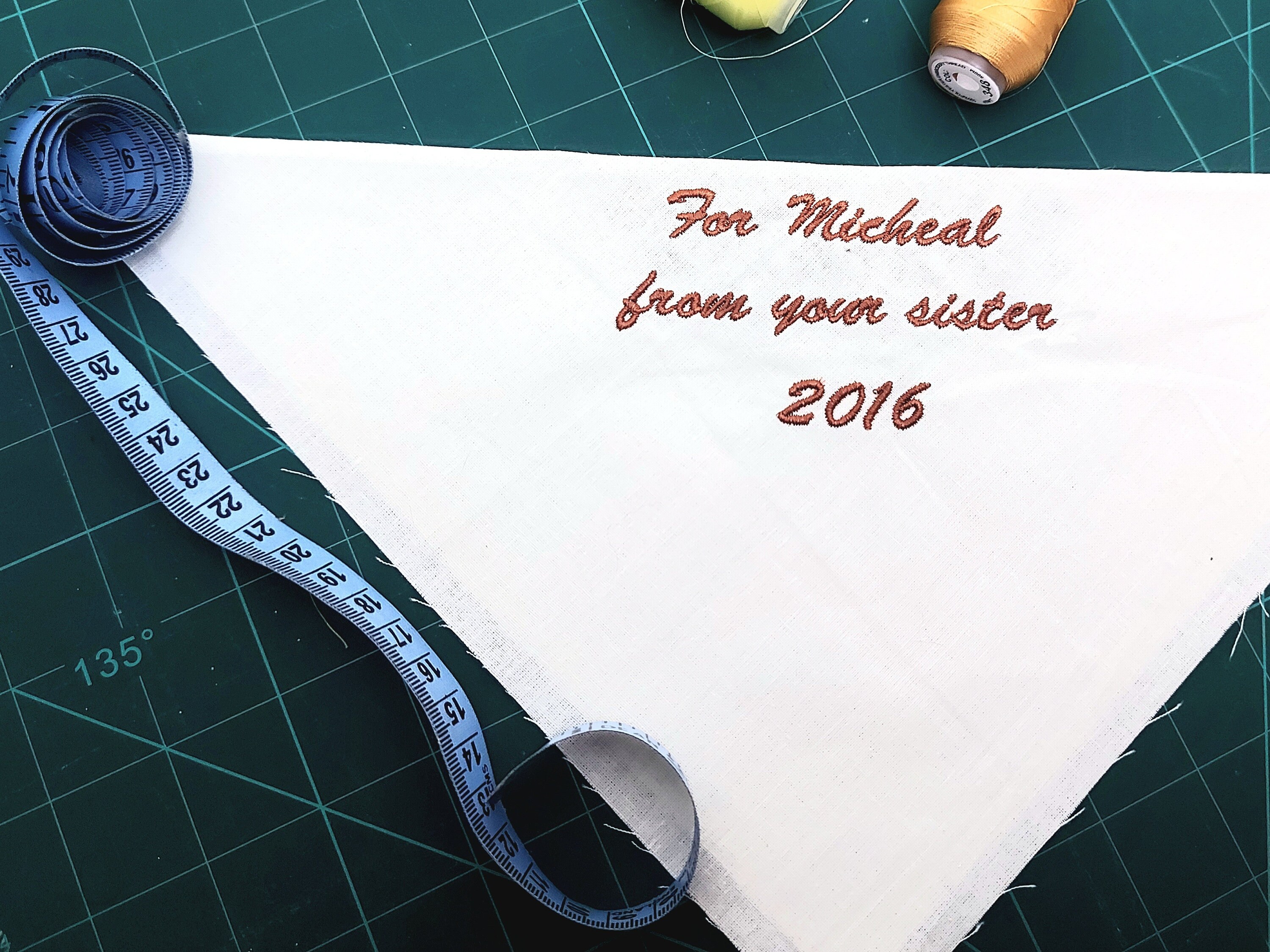 Custom Embroidered Triangle/ Corner Label/patch for Quilts, Pillows ...