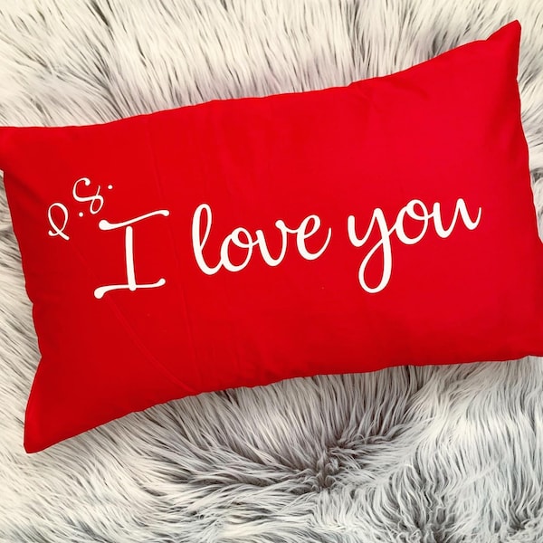 I Love You Pillow Etsy