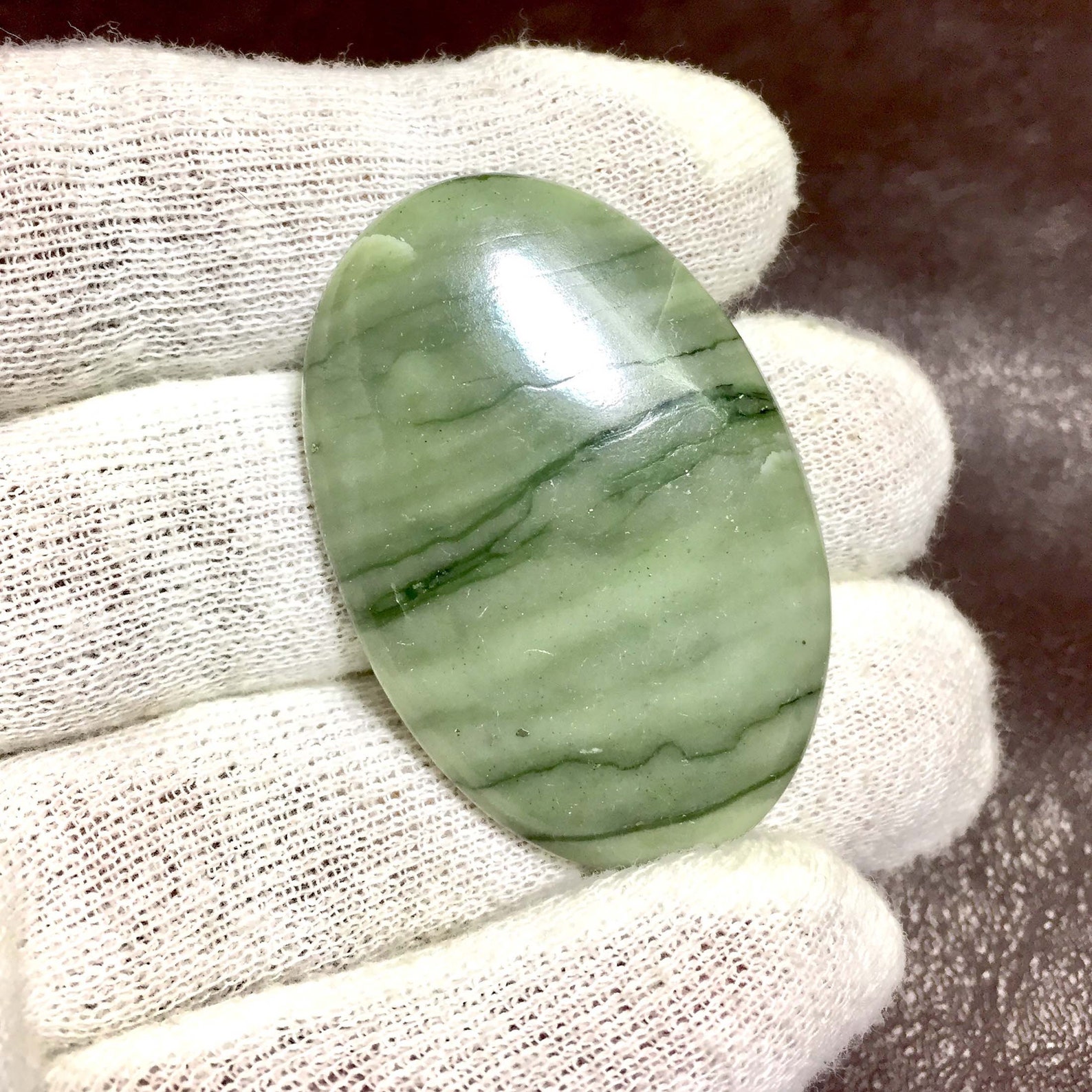 Green Jasper 72.70 Cts. Green Jasper Cabochon Gemstone Semi Etsy