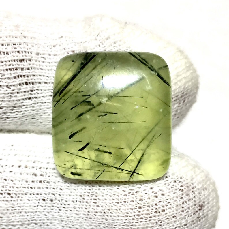 Natural Prehnite Cabochon Prehnite 29.70 Cts Making Jewellery Gemstone... Semi Precious Gemstone
