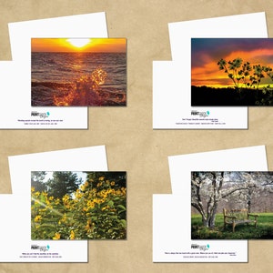 Ohio Serie Grußkarte mit vier beeindruckenden Fotos von drei Drehorten im Nordosten Ohios 13 x 20 cm Querformat mit weißen Umschlägen, 4 Bilder Inc.