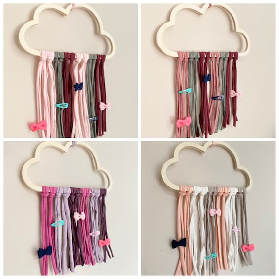 Haargummi Aufbewahrung Regenbogen - 25x75cm Organizer Für Haarspangen & Schleifen Mädchenzimmer