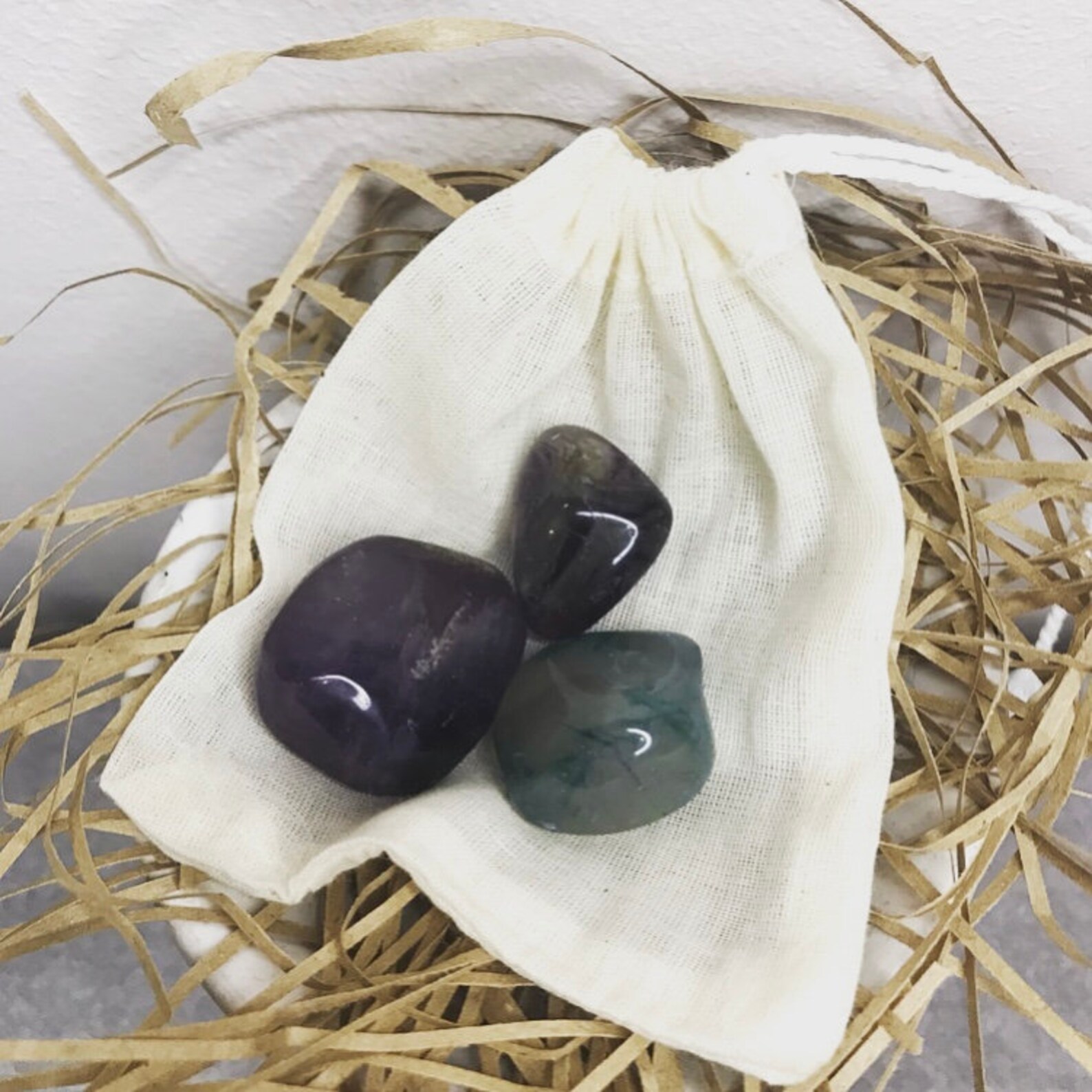 A little bag of crystals Etsy