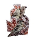 Tri fold 3D lino cut Corn buntings greeting cards