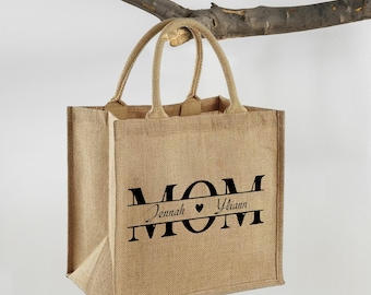 Borsa in juta personalizzata come regalo per damigella d'onore, borsa tote in juta personalizzata, borsa tote come bomboniera per matrimonio, borsa regalo personalizzata, borsa di paglia, borsa di iuta