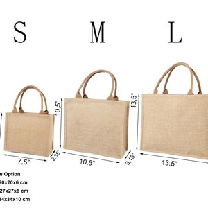 Personalized JUTE BAG for Bridesmaid Gift, Mother of Bride Wedding ...