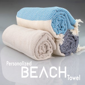 Personalized BeachTowels, EMBROIDERY Monogrammed Custom Towels, Beach Size or Hand Size Towel, Bachelorette Party Gift,Proposal Summer Gifts