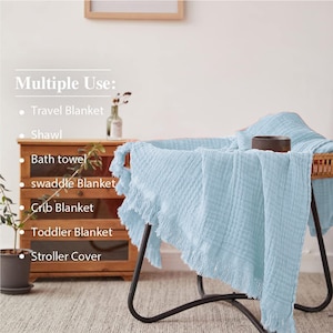Baby Blanket, Baby gift, Newborn gift, Personalized Name, Stroller Blanket, Newborn Baby Gift, Soft Breathable Cotton Knit, baby shower Gift