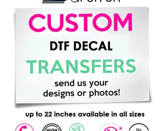 Heat Transfer Designs bereit zum Pressen, DTF Gang Sheet Transfers, personalisierte Geschenke, Geschenk für Vater und Kinder, Geschenk für sie, benutzerdefinierte DTF Transfer