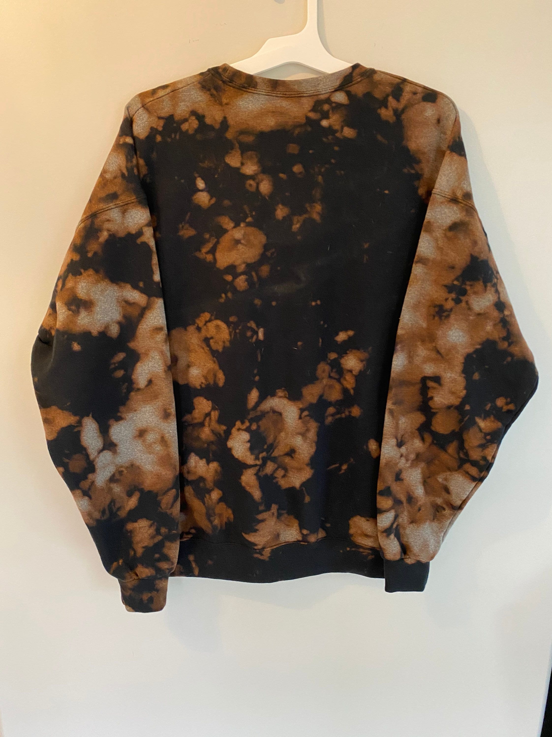 bleach dye sweatshirt