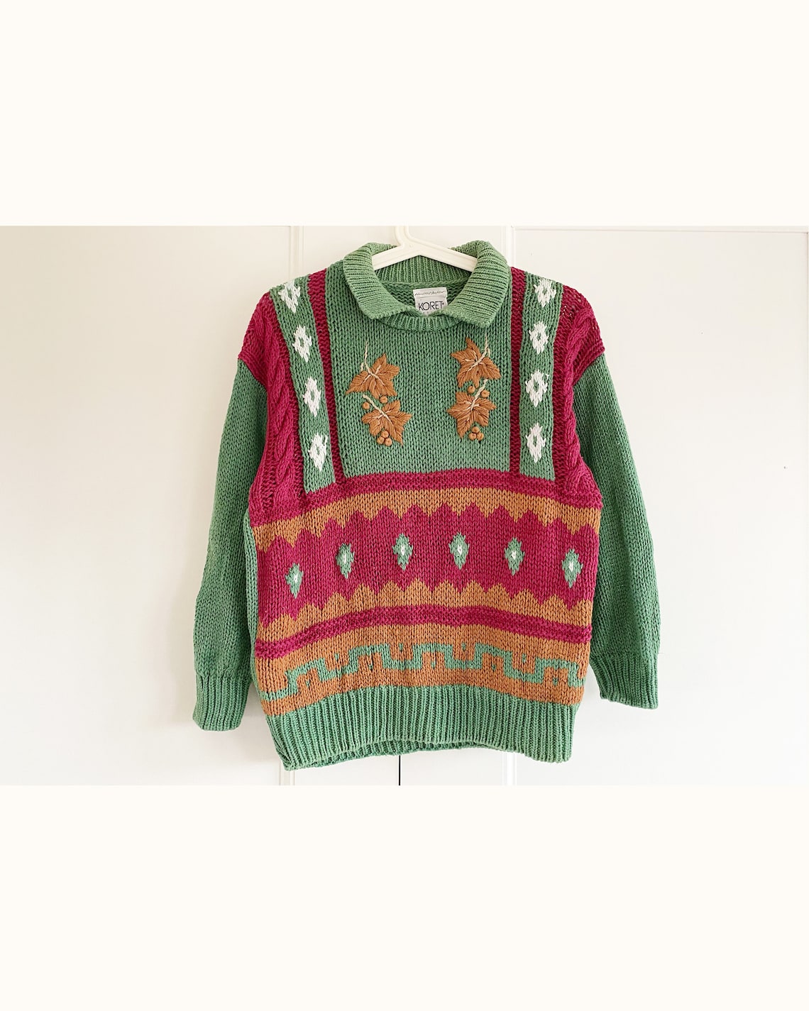 pullover rot gr�n