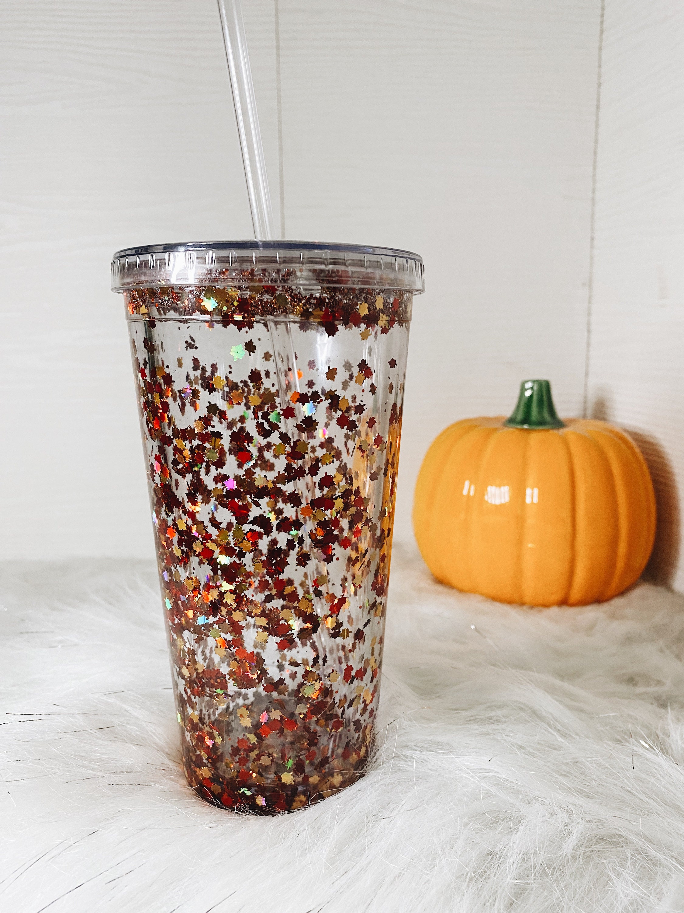 Glitter Snow Globe Tumblers Etsy