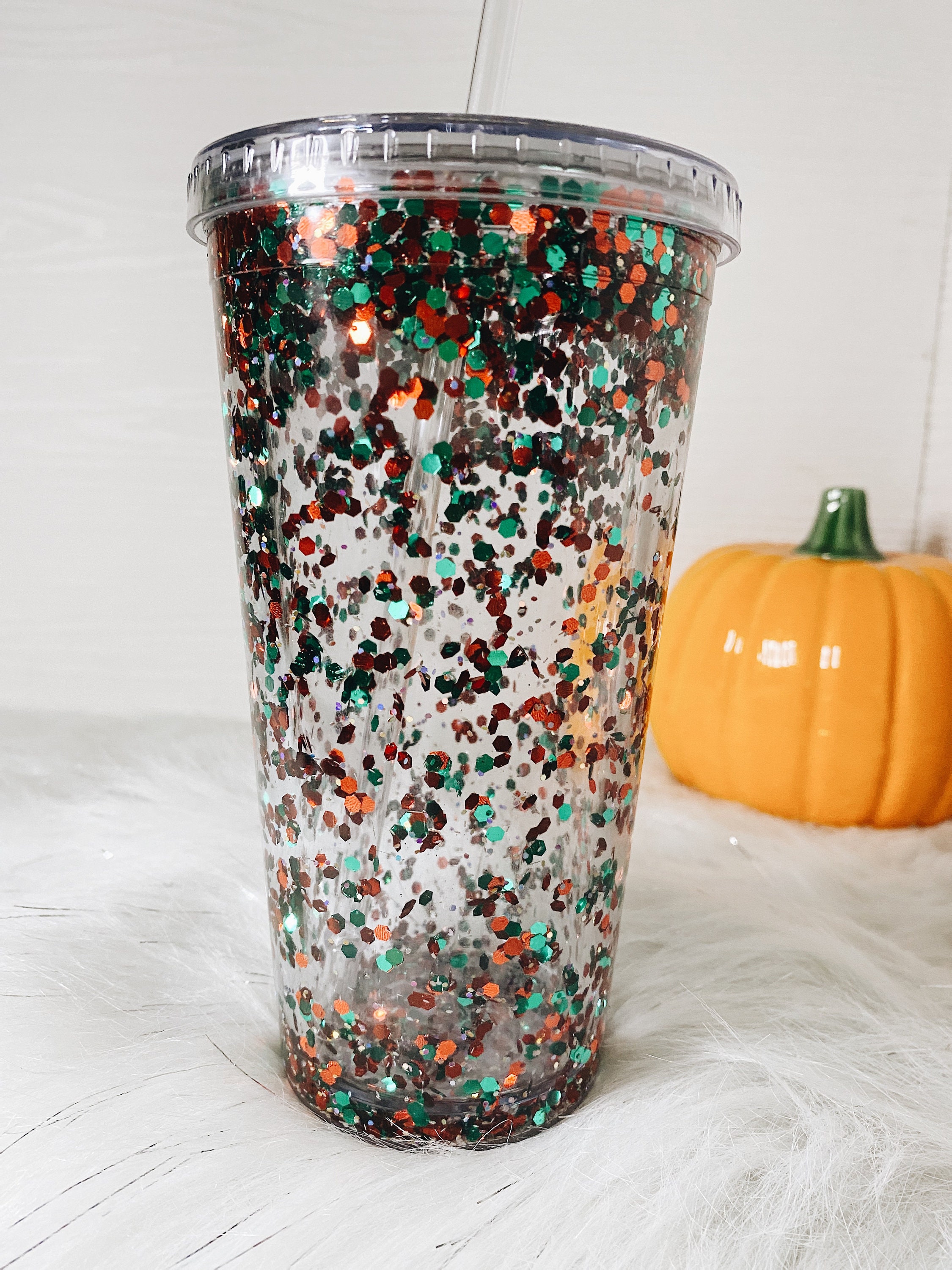 Glitter Snow Globe Tumblers Etsy