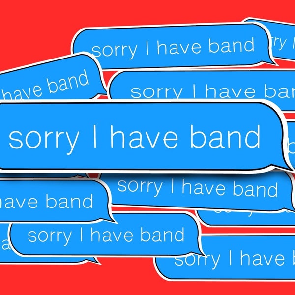 Sorry I have band, band waterproof stickers