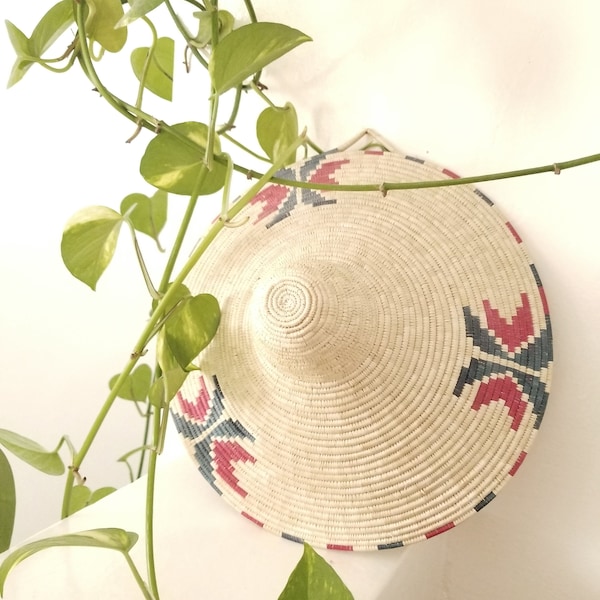 Straw Wall Hat - Doum - Moroccan Hat - Boho Wall Decor, decoration bohème