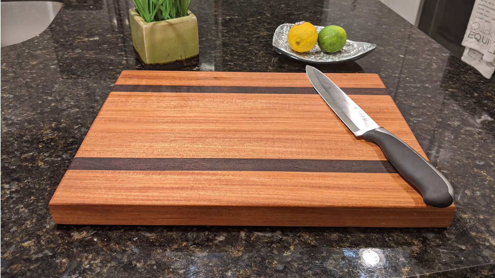Mahogany and Peruvian Walnut Cutting Board Etsy
