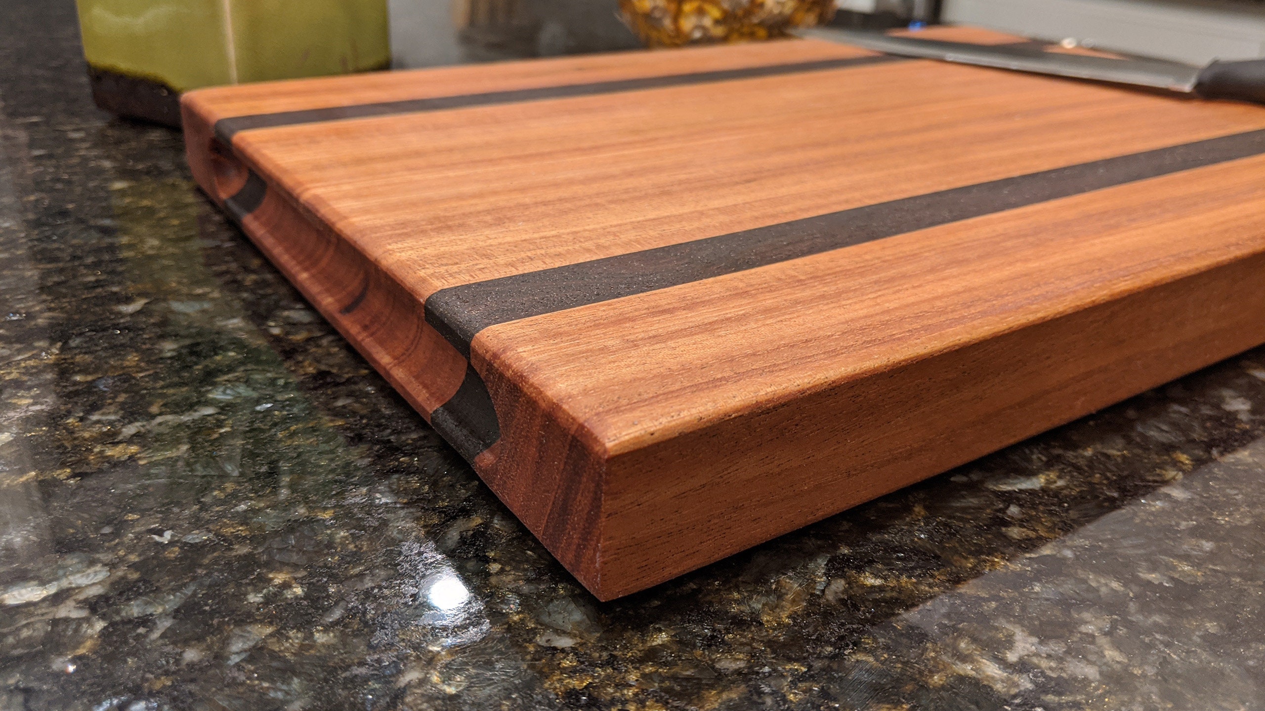 Mahogany and Peruvian Walnut Cutting Board | Etsy