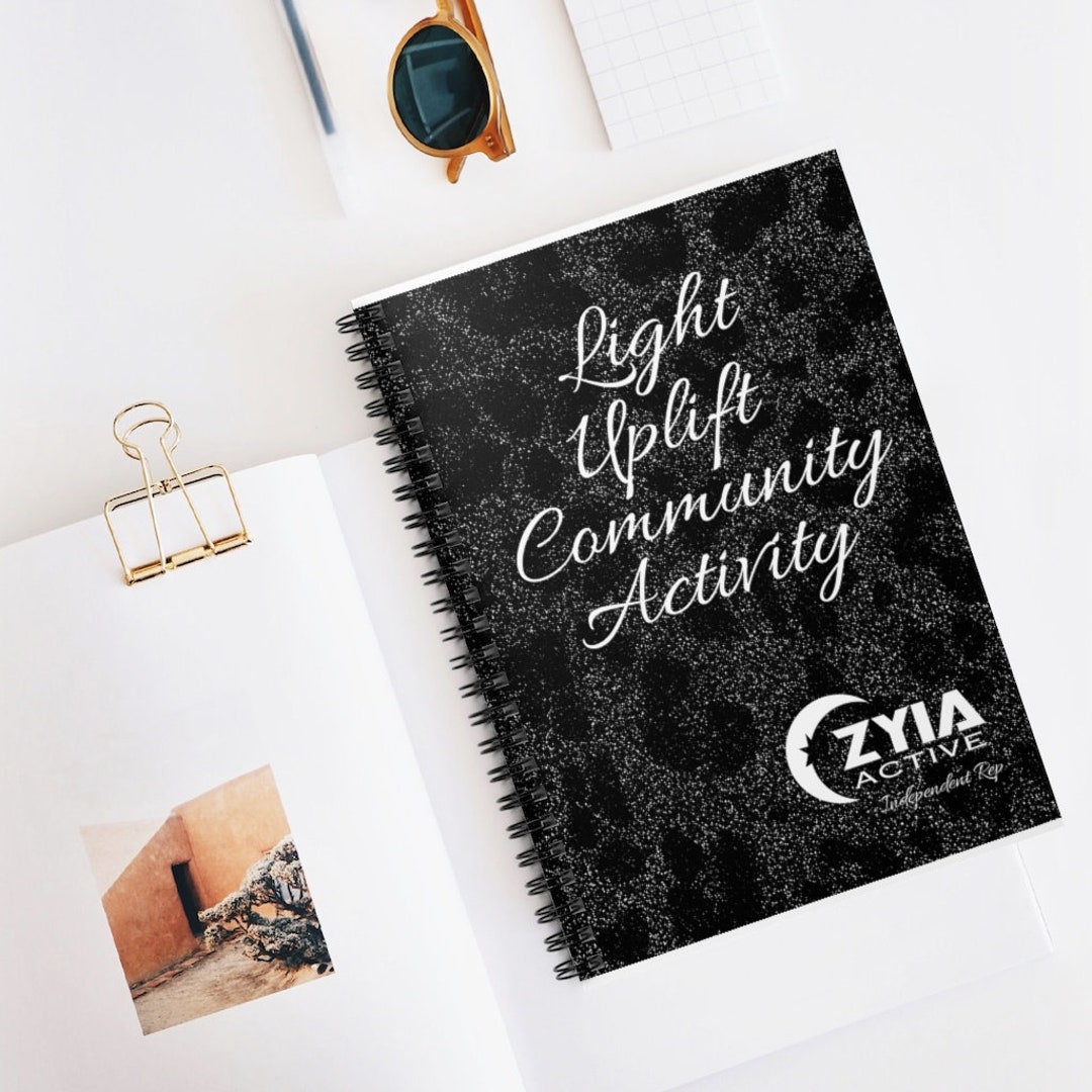 Black Leopard 4 Pillars Zyia Active Rep Spiral Notebook - Ruled Line - Etsy