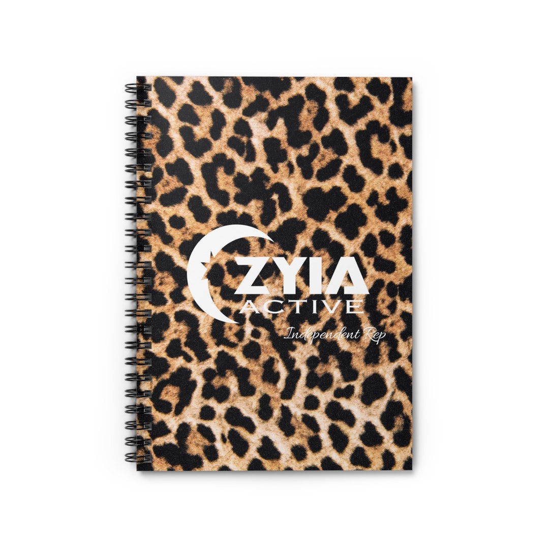 Leopard Print Zyia Active Rep Spiral Notebook - Ruled Line - Etsy