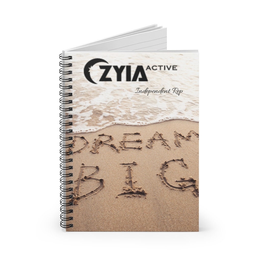 Dream Big Zyia Active Rep Spiral Notebook - Ruled Line - Etsy