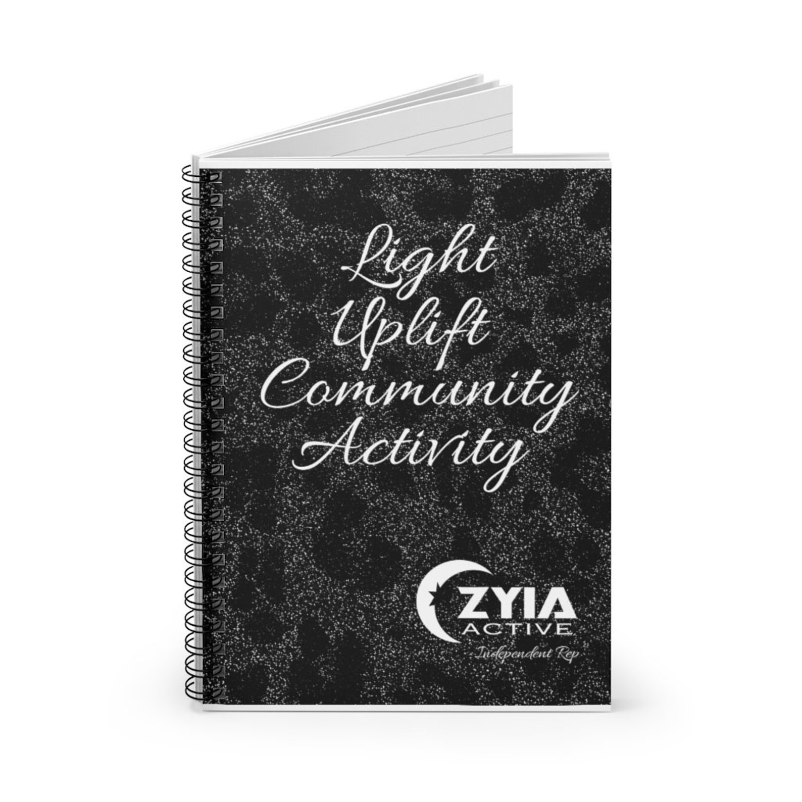 Black Leopard 4 Pillars Zyia Active Rep Spiral Notebook - Ruled Line - Etsy