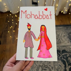 Wedding greetings cards, Indian wedding cards, Indian couple gifts, Anniversary greeting card, greeting cards, personalized gifts