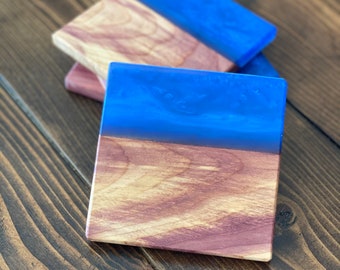 Epoxy Hars Oost-Rode Ceder Onderzetters