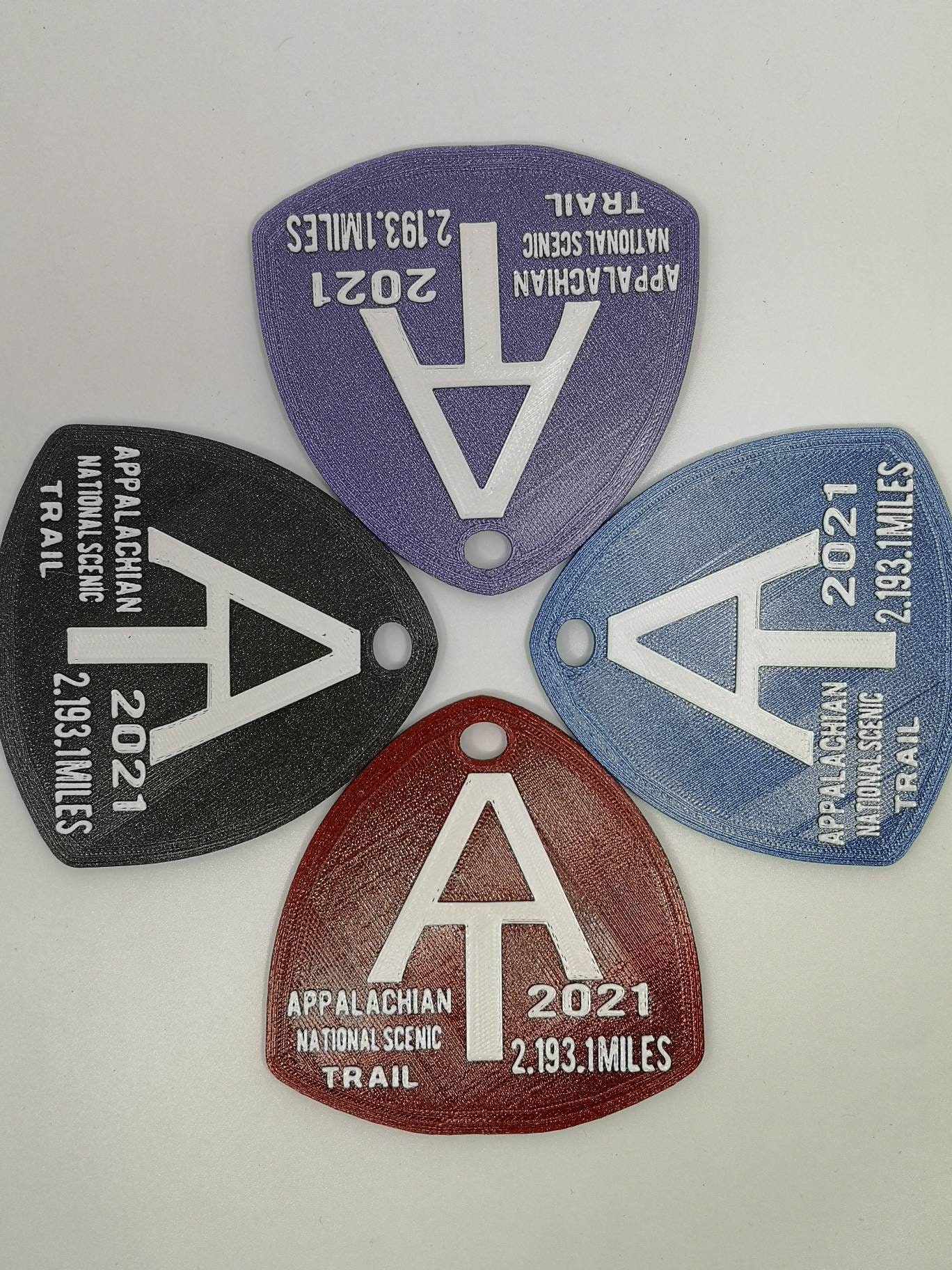 Appalachian Trail 2021 Thru Hiker Hang Tags 3D Printed Etsy