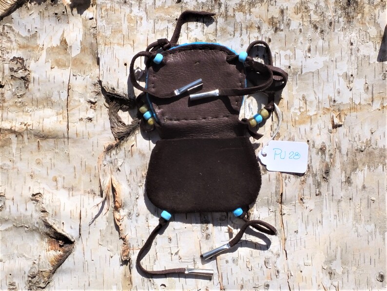 Small Native American Style Deerskin Purse image 2