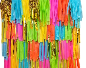 Neon/ rainbow/ bright color backdrop/taco party backdrop/colorful backdrop for birthday parties