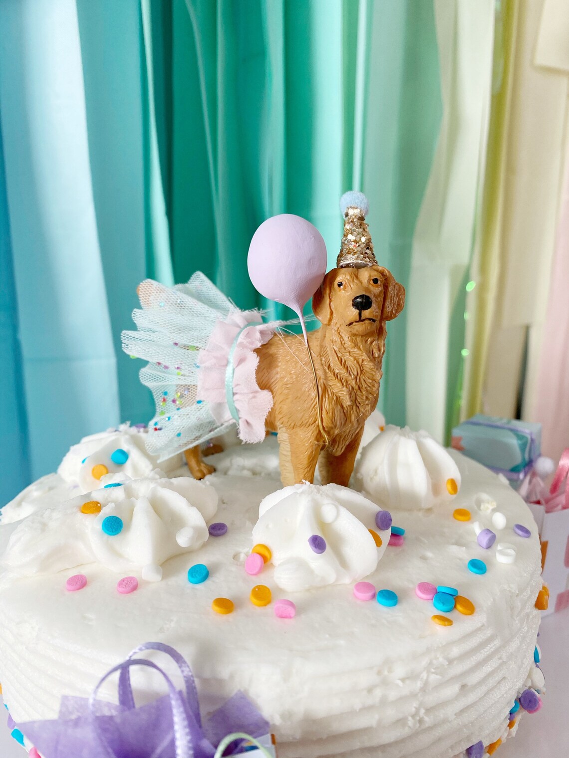 Dog cake topper/paw topper/cute dog cake topper/paw party/kids | Etsy