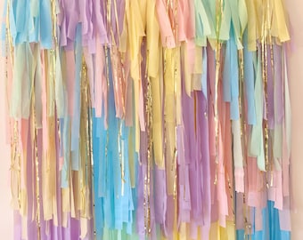 Unicorn/Rainbow/little pony/animal party backdrop/netting party backdrop/wall backdrop for birthday parties