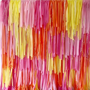 Bachelorette party backdrop/tropical party backdrop/pink and orange backdrop for birthday parties