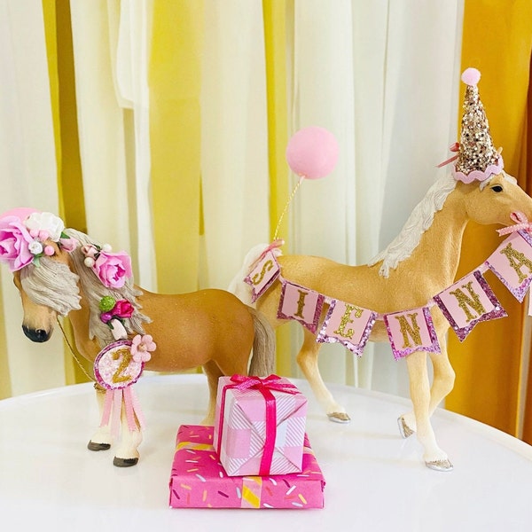 Pony and horse theme/Cow girl caketopper/ horse caketopper/farm  caketopper /pony caketopper