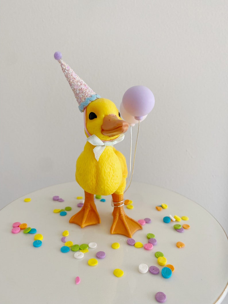 Duck cake topper/baby shower caketopper/yellow ducky Bild 2