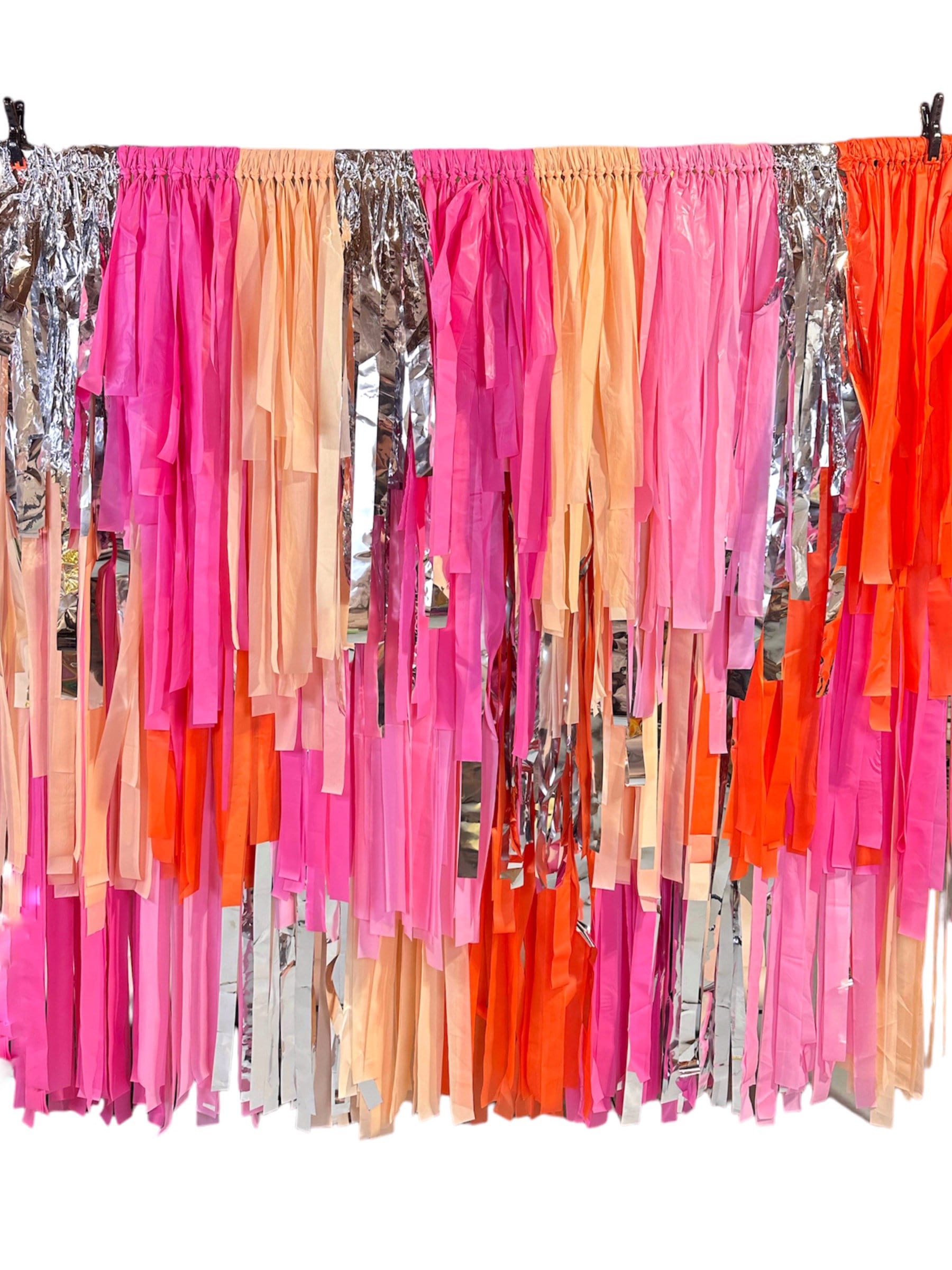 Veuve/Bachelorette party backdrop/bridal shower party backdrop/pink and orange backdrop for birthday parties