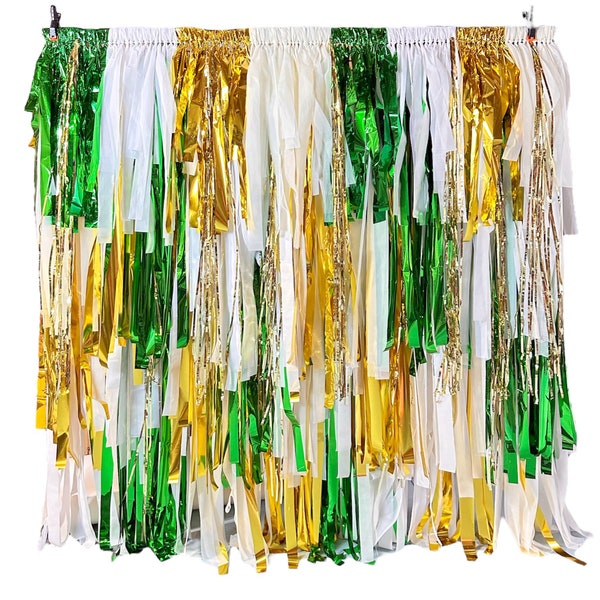 Green and Gold Backdrop - Etsy