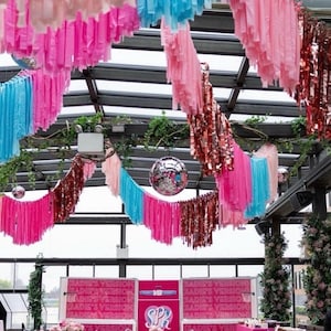 Ceiling install fringes/ fringes/wedding decorations/ aerial decorations/ party backdrop/era/ bat mitzwa