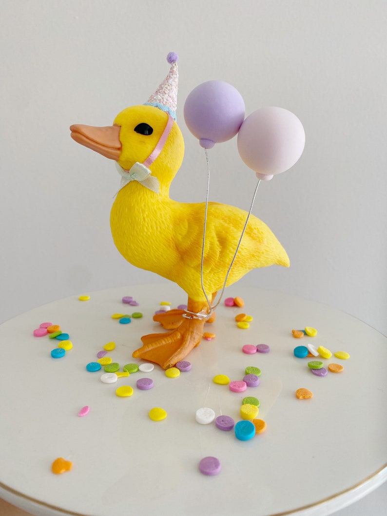 Duck cake topper/baby shower caketopper/yellow ducky Bild 3