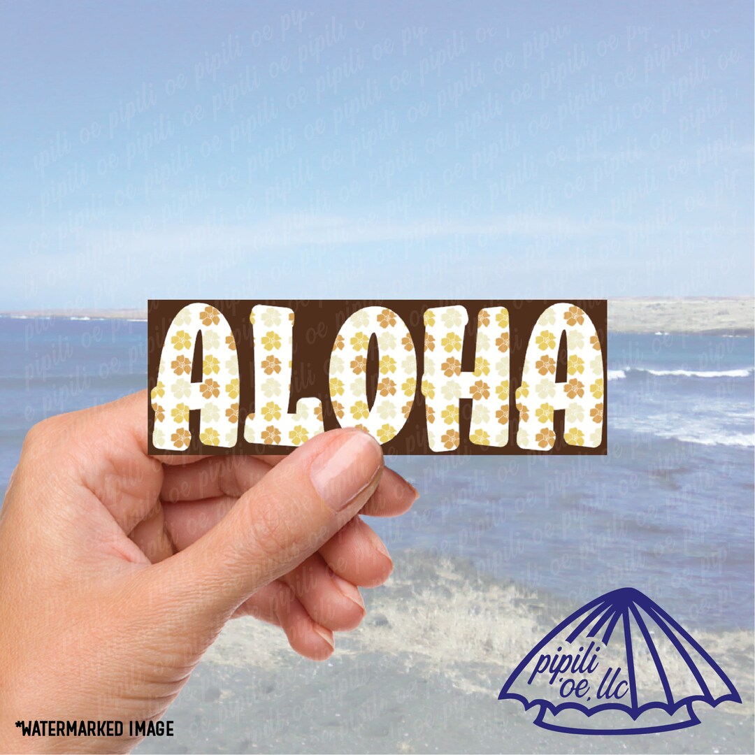 Laptop Notebook Sticker Decal - Aloha With Wave Hawaii - Skins Stickers