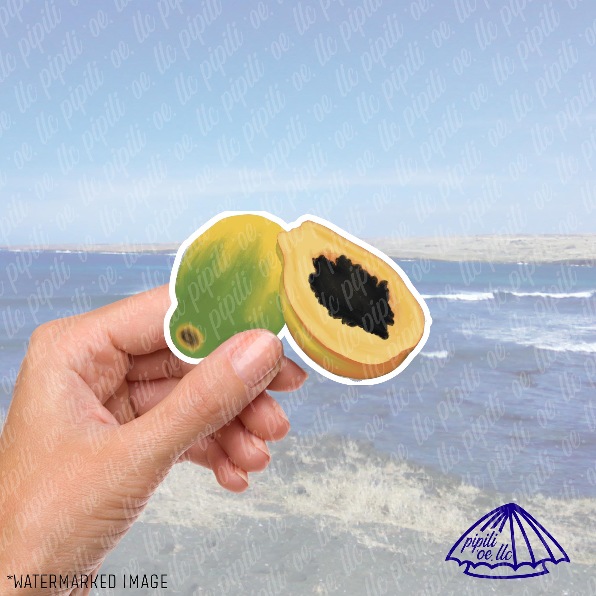 Papaya Tree Sticker Papaya Sticker - Tropical Fruit - Sticker for Laptops - Sticker for ...